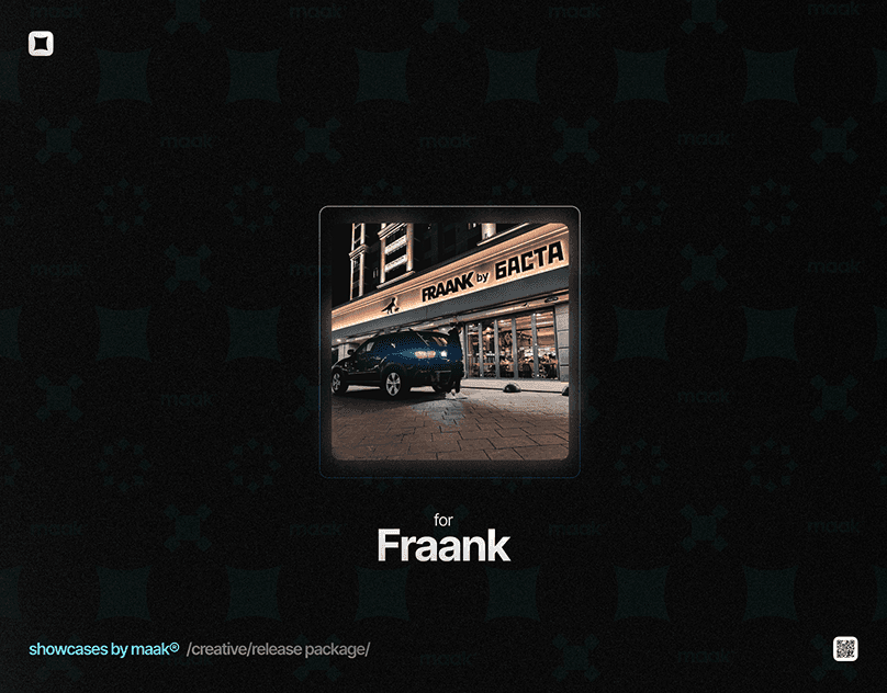Fraank — Обложка и оформление релиза — «by Баста»: результат